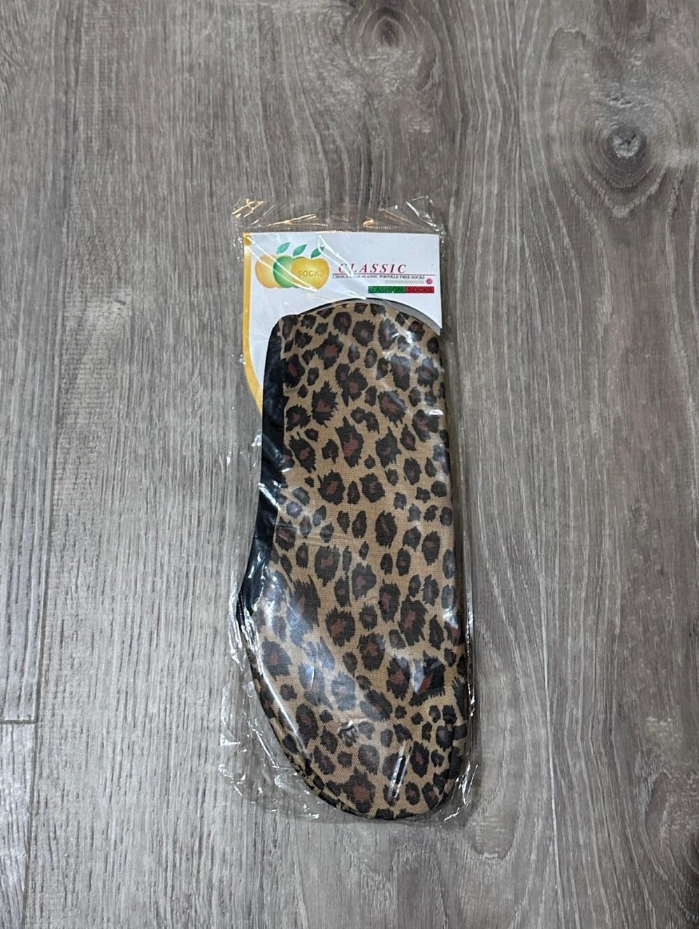 Leopard Print Socks- Brown